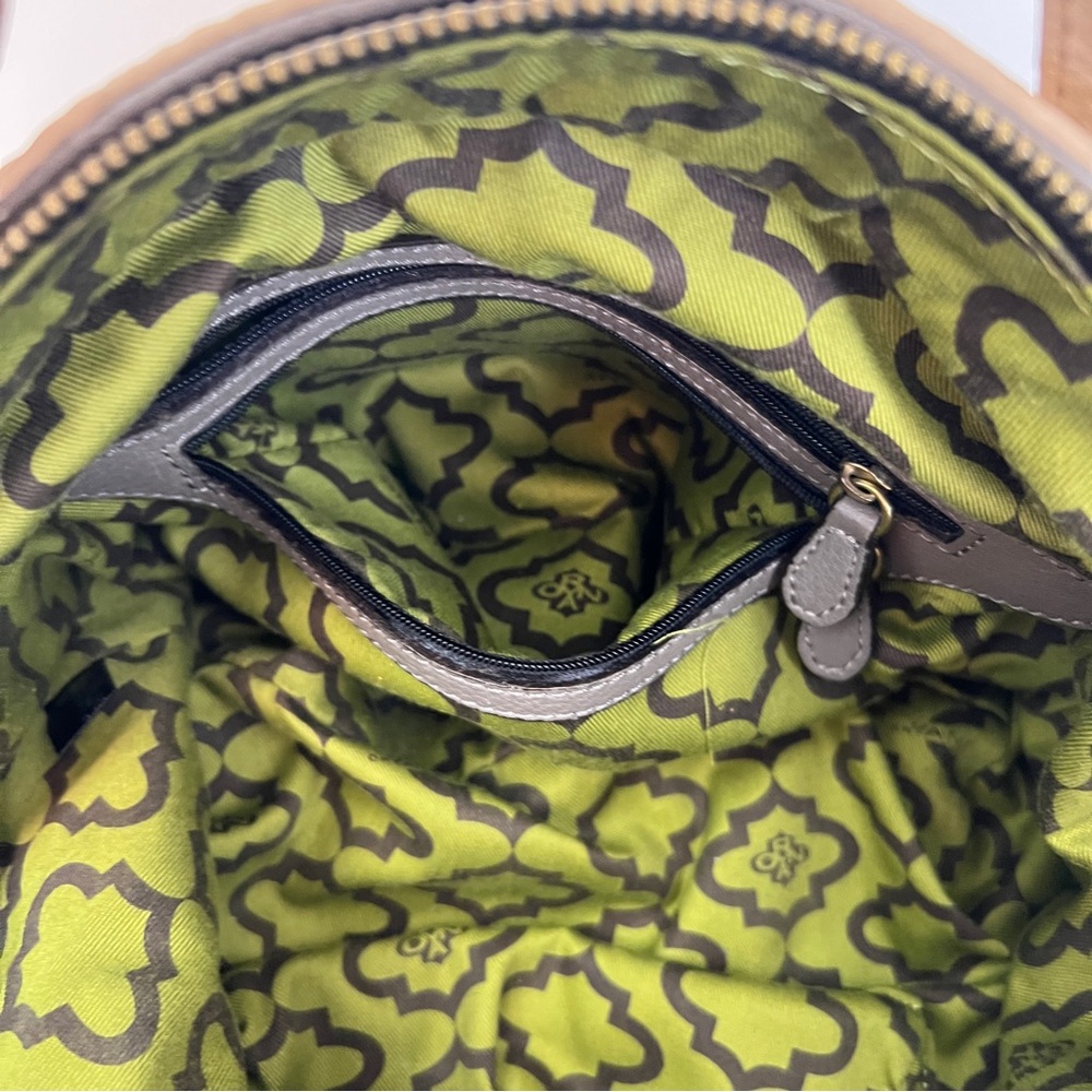 orYANY Bag Lian Color-block Pebbled Leather Shoulder Purse Satchel Zipper Detail - Picture 11 of 11